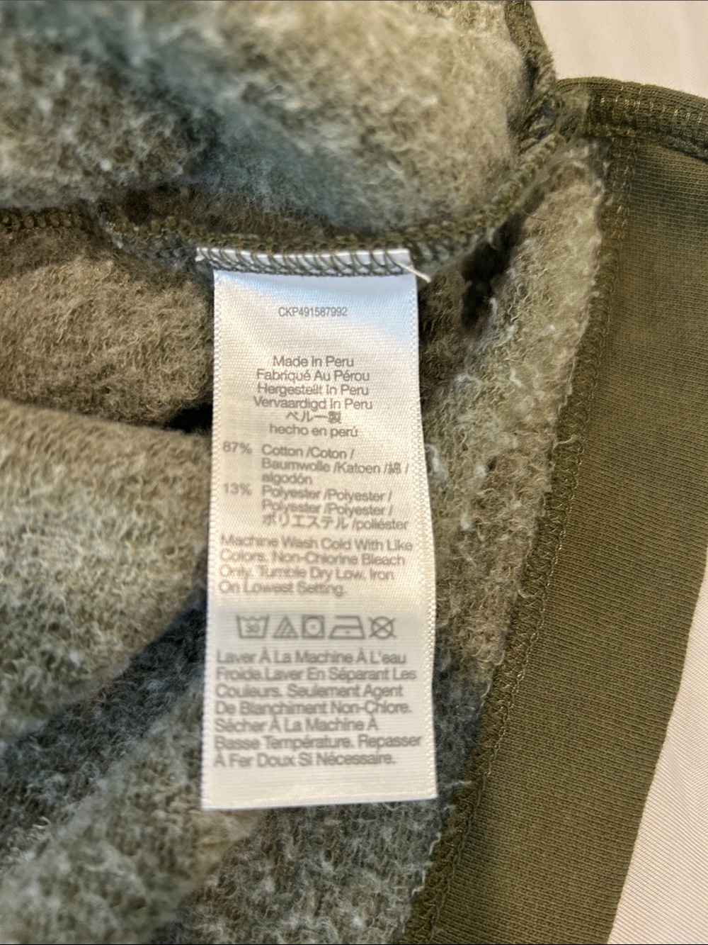 Madewell Sweatshirt Tee in Faded Ivy Green Size Large - Picture 5 of 6